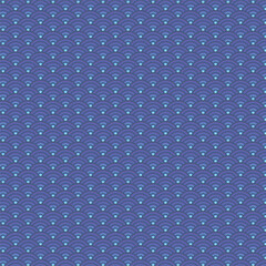 Deep Blue Japanese Wave Pattern
