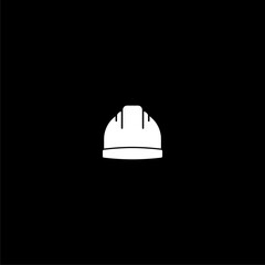 Construction Helmet icon isolated on dark background