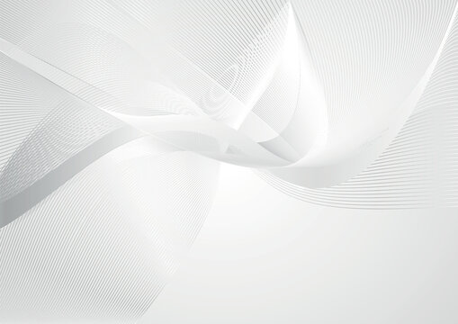 Abstract way lines background, white & gray background