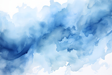 beautiful blue abstract watercolor clouds texture background