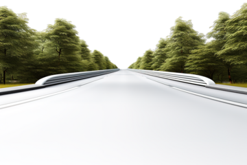 Road isolated on PNG Background. Generative Ai.