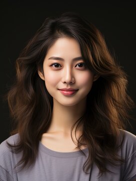 Portrait Photography of Young asian beauty woman with koreans makeup