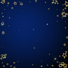 Fototapeta premium Christmas spirit. Scattered falling stars.