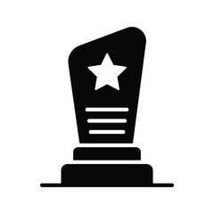 Star shield award vector design, film award, pride of performance