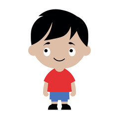Boy vector illustration on white background