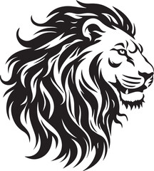 Lion Face, Silhouettes Lion