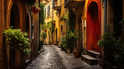 Photo sur Plexiglas Ruelle étroite Narrow street beautiful alleys