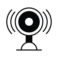 Audio speaker vector design in in modern and trendy style