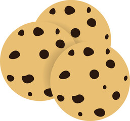 Chocolate chip cookies cartoon.