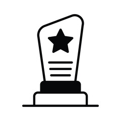 Star shield award vector design, film award, pride of performance