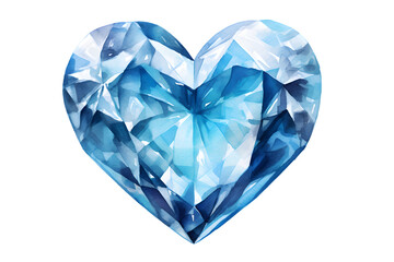 Fototapeta premium Diamond Gem isolated on transparent background illustration