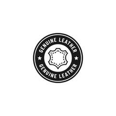 Genuine Leather Label or genuine leather stamp vector isolated. Best Genuine Leather label for apps, websites, print design, element design, and more about Genuine Leather.