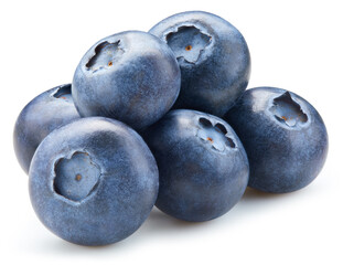 Fresh blueberry isolated on white background