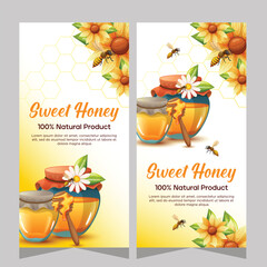 Template stories social media sweet honey