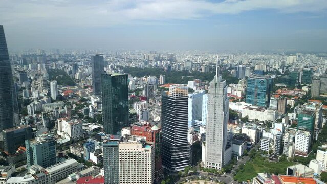 Downtown Ho Chi Minh City, Vietnam.