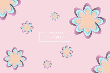 elegant and minimalist abstract flower Background