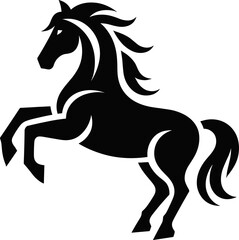 horse silhouette illustration