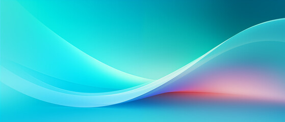 Obraz premium Lines of neon glowing light streaks in a gentle curvy motion pattern, sleek modern flowing energy backdrop.