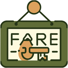 For Sale sign with a key vektor icon illustation