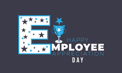 National Employee Appreciation Day. background, banner, card, poster, template. Vector illustration.