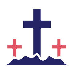 Obraz premium Cemetery Icon