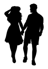 Sweet Couple Silhouette