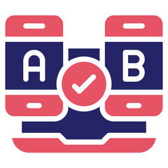 AB Testing Icon - obrazy, fototapety, plakaty