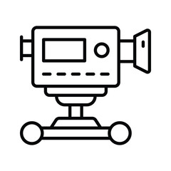 Camera dolly vector design isolated on white background © CreativeStudio