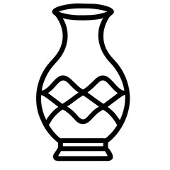 antique vase isolated on white