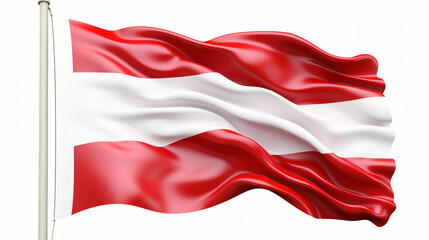 A 3 dimensional illustration of the Polish flag frame
