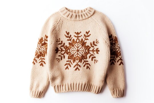 a sweater with a snowflake design