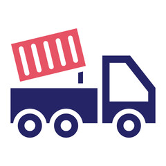 Dump Truck Icon © IconVerse