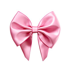 Adorable Pink Christmas Bow Tie Clipart Sublimation Design on Transparent Background
