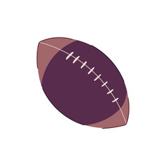 lace american football ball cartoon. realistic play, game silhouette, stitch linebacker lace american football ball sign. isolated symbol vector illustration