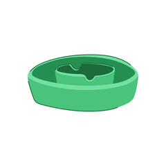 nicotine ashtray cartoon. addiction butt, unhealthy health, smoking toxic nicotine ashtray sign. isolated symbol vector illustration