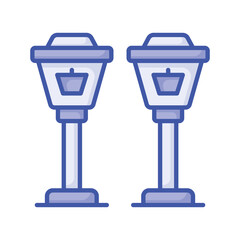 Grab this carefully designed icon of street lights in modern style