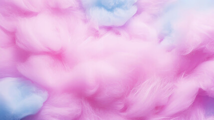 Fototapeta premium Neon pastel cotton candy background. Candy floss texture. Generative AI