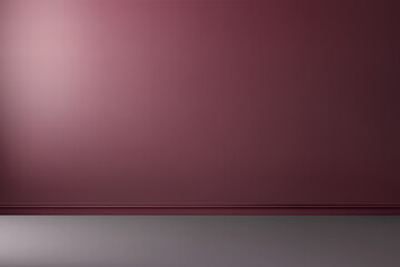 Empty studio background with red dark wall.