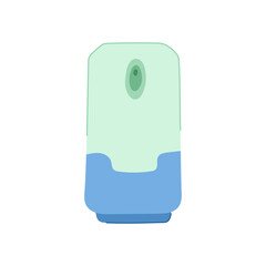 bottle automatic air freshener cartoon. scent container, package smell, flower woman bottle automatic air freshener sign. isolated symbol vector illustration