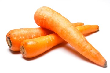 carrots isolated on white