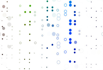 Light Multicolor, Rainbow vector backdrop with dots.