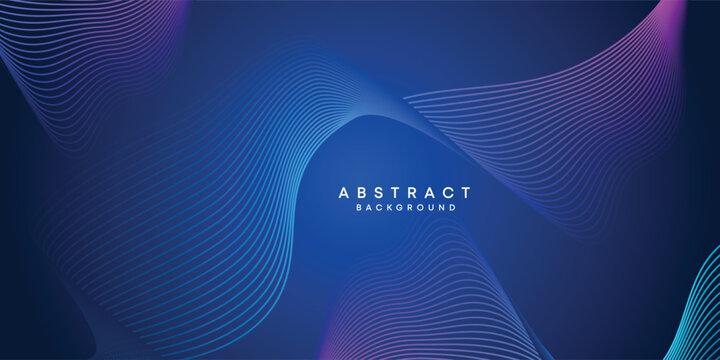 Abstract Waving Line Particle Technology Background. glowing wave lines background. Modern gradient with glowing circles lines decoration. for brochure, cover, poster, banner, website, header