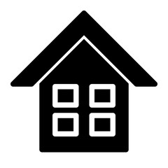 This is the Home icon from the Essential Element icon collection with an Glyph style