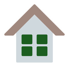 This is the Home icon from the Essential Element icon collection with an Color Fill style