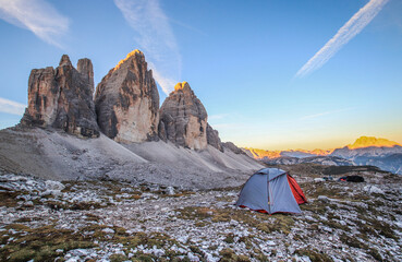 Tent and Tre Cime © giacomo