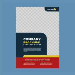 cover company profile or brochure template layout design