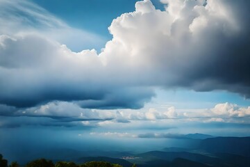 Fototapeta premium blue sky with clouds