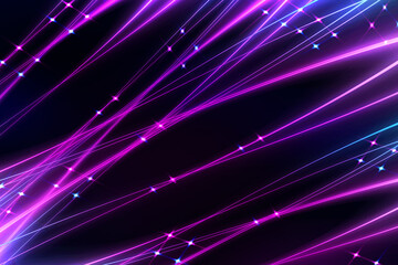 Bright abstract futuristic background with neon lines. Light neon effect Laser light show energy waves lash of light Design for illustration web template backgroung backdrop desktop