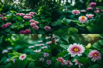 Naklejka premium flowers in the garden