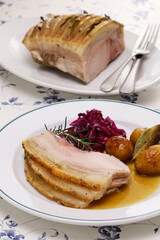 Flæskesteg, Danish roast pork for Christmas dinner, Denmark’s national dish